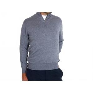 NEW ABACUS SPORTSWEAR US liffin knitted windstopper sweater in grey melange